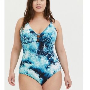 Torrid Corset-Back Bathing Suit